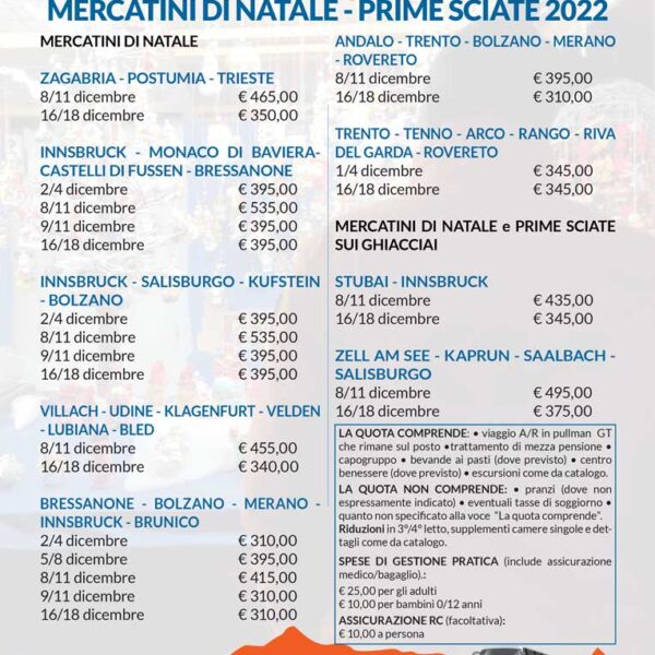 Locandine inverno 2022 / 2023