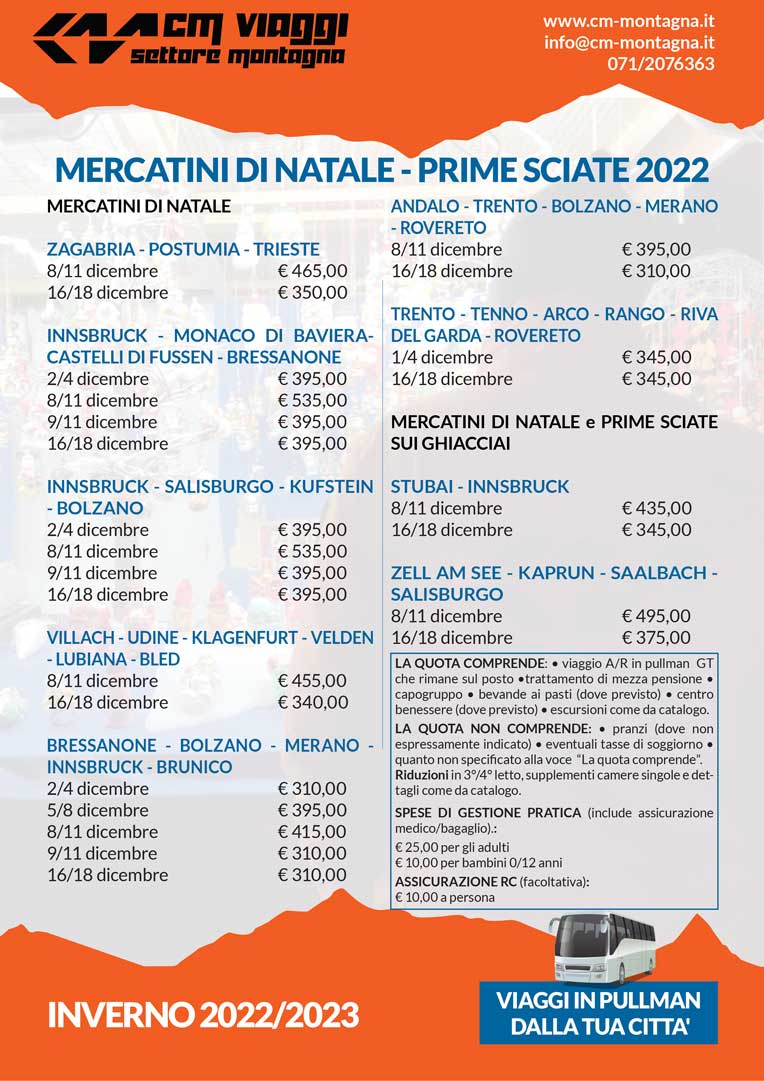 Locandine inverno 2022 / 2023